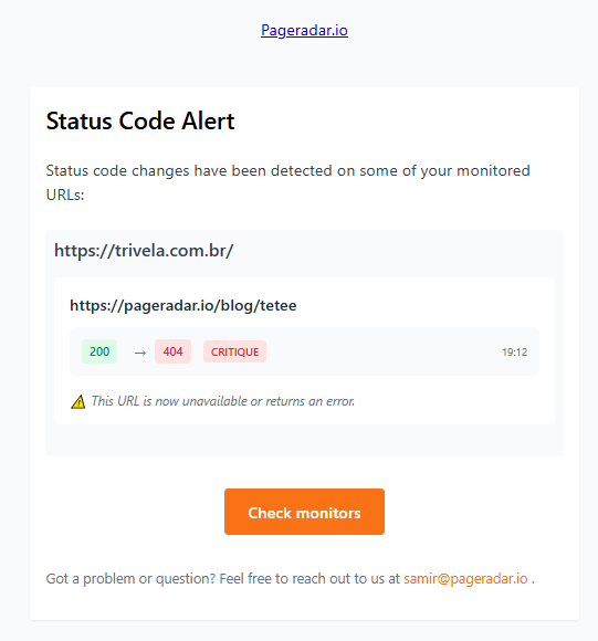 HTTP Status Code Monitoring Dashboard